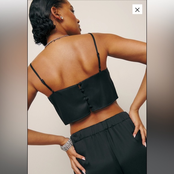 Reformation Cleo Satin two piece! NWT! Never been worn! - Picture 2 of 11